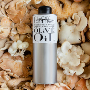 The Gay Farmer Arbequina Organic Extra Virgin Olive Oil November 2023 Harvest 500 ml / Free GB mainland delivery with 2 Cans or more. NEW HARVEST ON ROUTE | SENDING TO YOU WEEK STARTING 18th MARCH